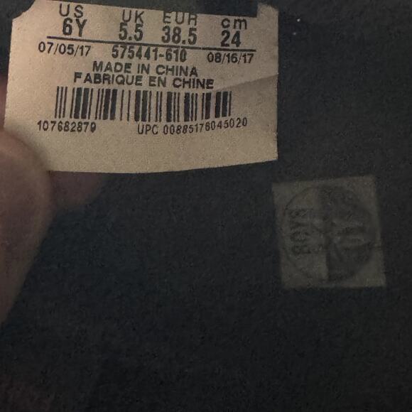 Size 6 - Nike Air Jordan 1 OG BG 'Bred Toe' 2018 Shoes - Picture 7 of 8